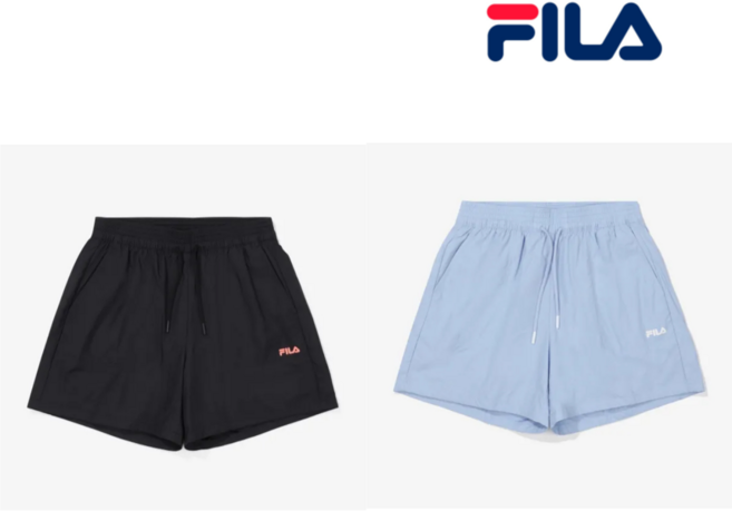 휠라여성 FILA 경량 우븐 반바지 FS2TRF2253F