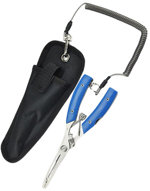 일루미나티 5in1 다기능 낚시 플라이어, 블루, 1개