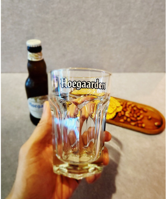호가든 맥주잔 330ml 예쁜수입맥주컵 홈바 하이볼 집들이선물, 1개
