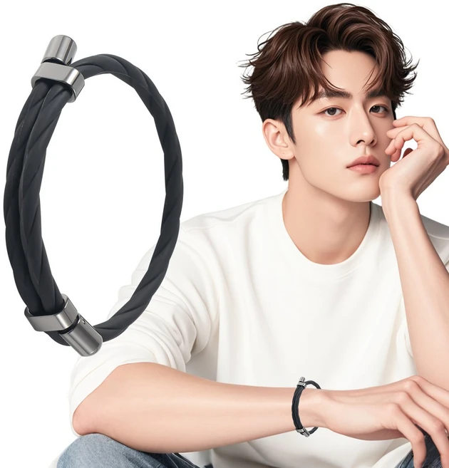 네오디뮴 자석 팔찌 4200 팔찌 부스터 팔찌 자석 건강팔찌 스포츠 팔찌 네오디뮴 팔찌 남자 건강팔찌 여성 건강팔찌, 1개 - 쿠팡