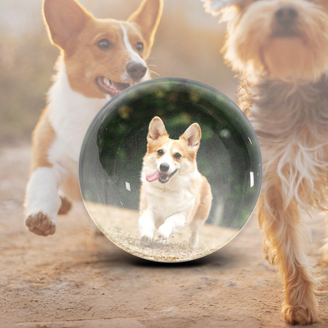 소울메모리볼 크리스탈공비디오 추억보관 고화질스크린, 블루 4GB, 1개, 1TB