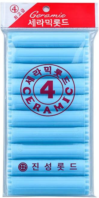 오라이브 진성 셀프파마 세라믹 헤어 롯드 4호, 1개, 하늘