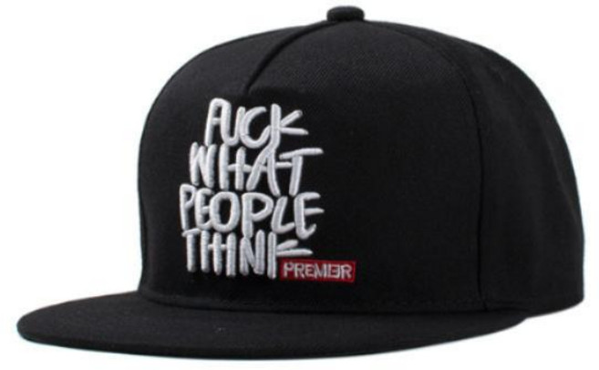 WHAT PEOPLE THINK 힙합 일자챙 빅사이즈 스냅백 모자