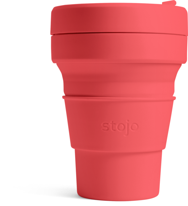 스토조 실리콘 텀블러 13, 코랄, 355ml, 1개