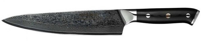 셰프 브루노 프로 셰프를 위한 G10 핸들 다마스커스 주방칼, Black, 1개