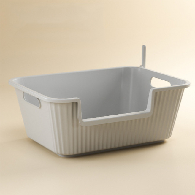 파스텔펫 고양이 핸들 화장실 모래삽, 그레이, 1개