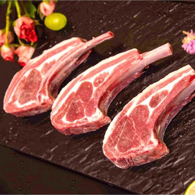 [대국맛짱] 캠핑고기 청정지역 냉동 램 양숄더랙(양고급갈비)양갈비+즈란 허브솔트 (일요일&당일발송), 1개, 1kg