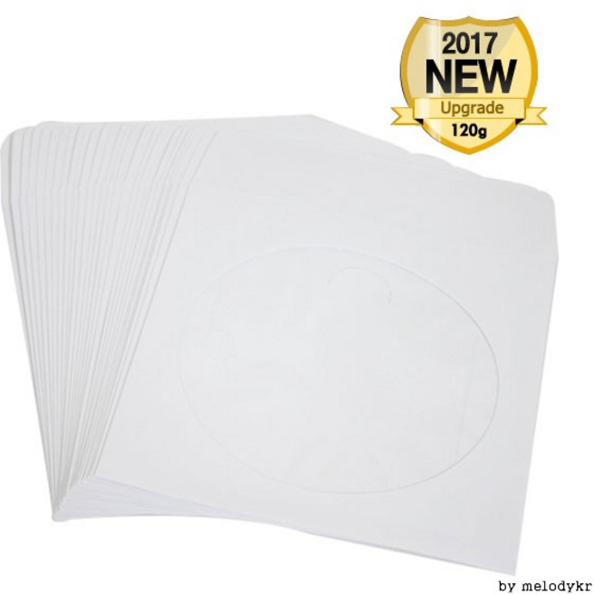 흰색 종이케이스 멜로디 DVD용 CD cd 120g 100장 1EA, 상세페이지 참조, 1개