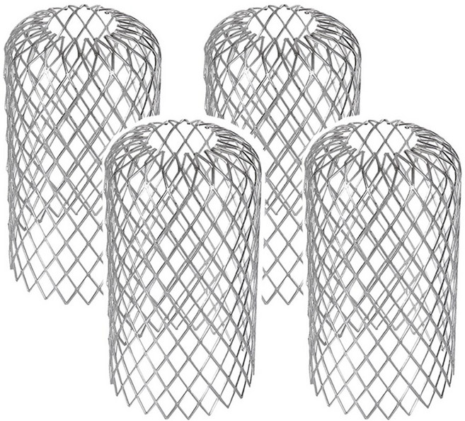 아모란나 우수관 지붕 배수관 낙엽방지 거름망 그물망 트랩필터 낙엽망 스탠철망, 4개