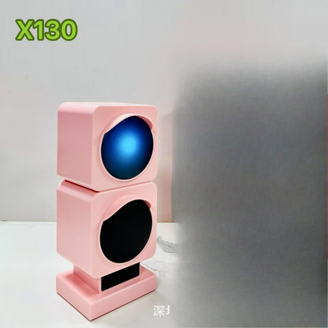 성인을 블루투스 강력한 사운드박스 신호등 저음이 및 된 위한 스피커 데스크탑 무선 청소년 선물 홈 오디오 세련된, 분홍색