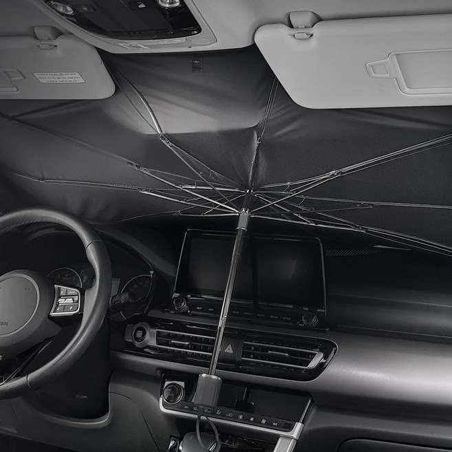 시크릿 이글루 차량용 우산형 앞유리 햇빛가리개 대형, 1개