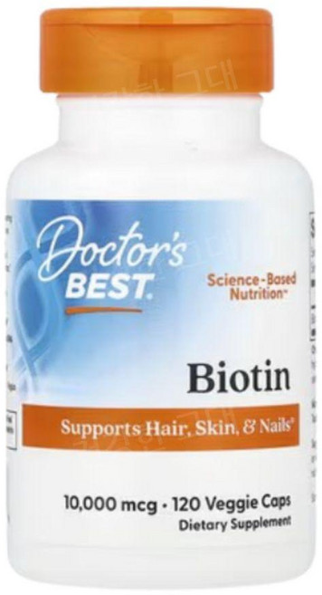 닥터베스트 비오틴 비타민B7 10000mcg 120캡슐 바이오틴 맥주효모 Biotin, 1개, 120정