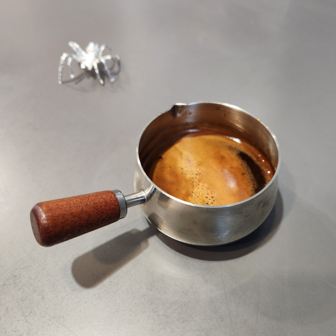 멜리쎄아 스텐 304 에스프레소 샷잔 150ml, 실버, 1개