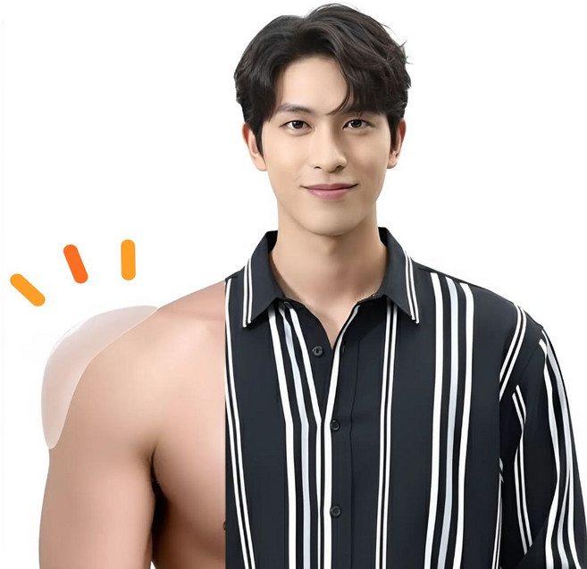 OFFHOLIC 남자 어깨뽕 볼륨업 좁은 처진 어깨보정