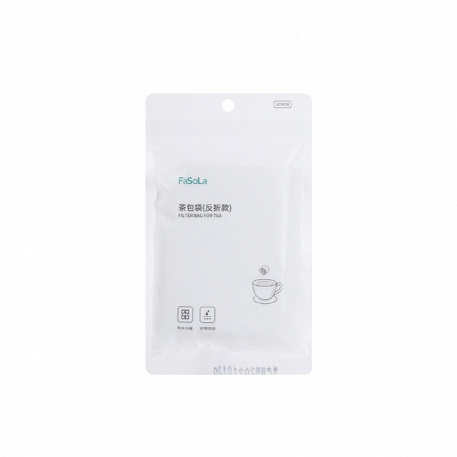 FaSoLa 一次性天然玉米纖維茶包袋, 1個, 反折款