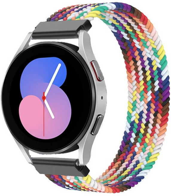 티엑스엘엑스 갤럭시워치 솔로루프 스트랩 밴드, 레인보우, 1개