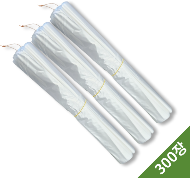 KOKO 국내생산 튼튼한 분리수거 재활용 봉투 쓰레기 비닐 평판 20리터 48*60 백색, 300개, 20L