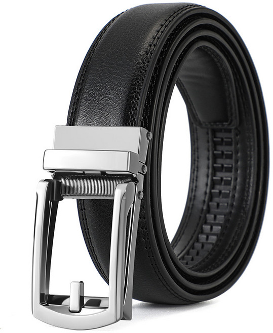 레넬 원터치 이중 소가죽 자동 벨트