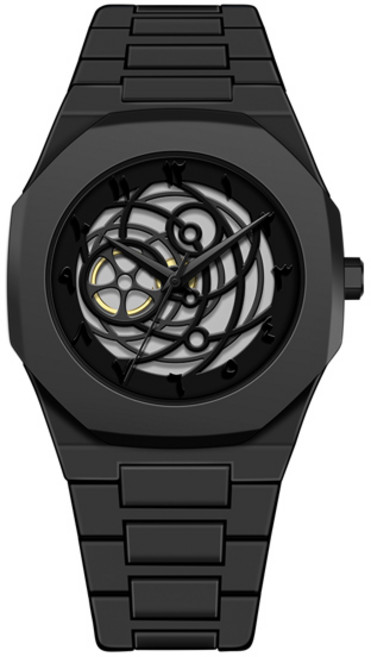 호환 블랙 프라이데이 폭발 남성 비즈니스 쿼츠 시계 블랙 시계 독특한 디자인 삼중 다이얼 방수 발광