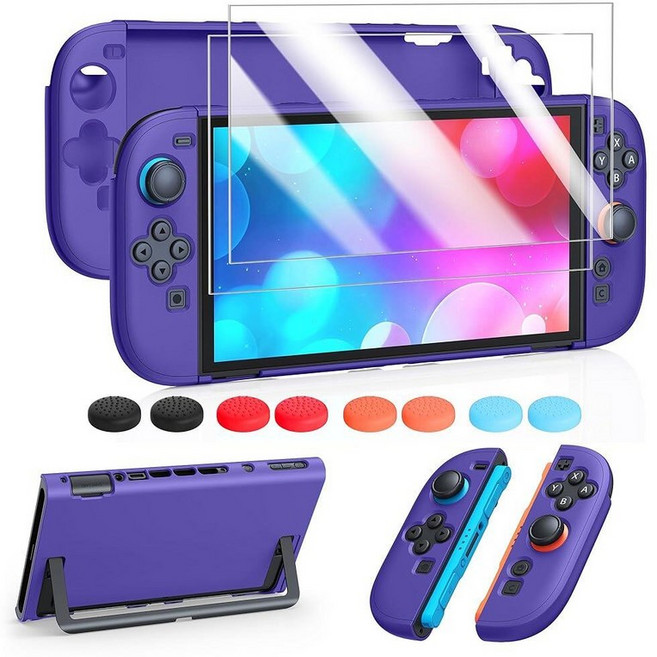 FYOUNG Protective Case for Nintendo Switch 2 2025 Slim Hard Shell Accessories Scratch&Shock Prot, 솔리드 퍼플