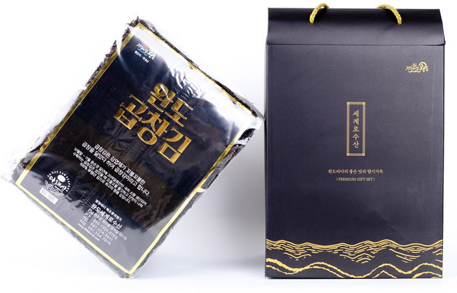 25년 햇 완도 최상급 곱창돌김 선물세트 100장(블랙라벨), 1개