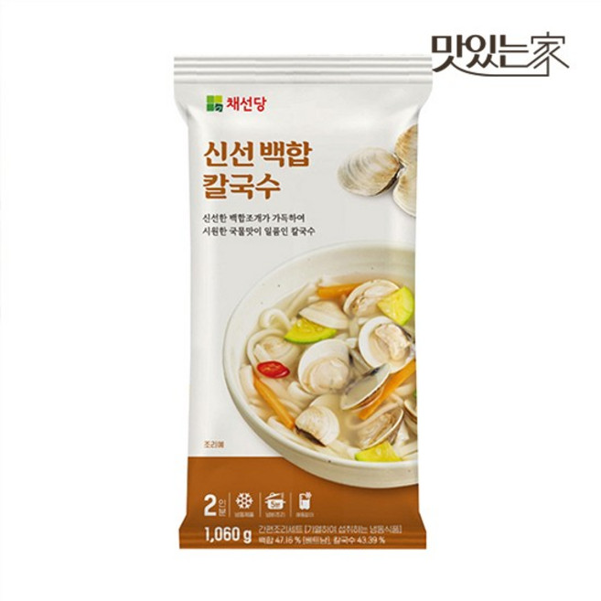 채선당 신선백합칼국수 1060g, 1개, 1.06kg
