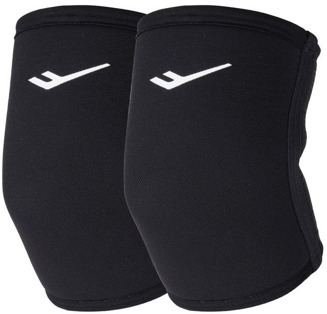 프로스펙스 스트렝스 네오프렌 헬스 팔꿈치 보호대 좌우세트 암슬리브 8mm, 1세트, 블랙