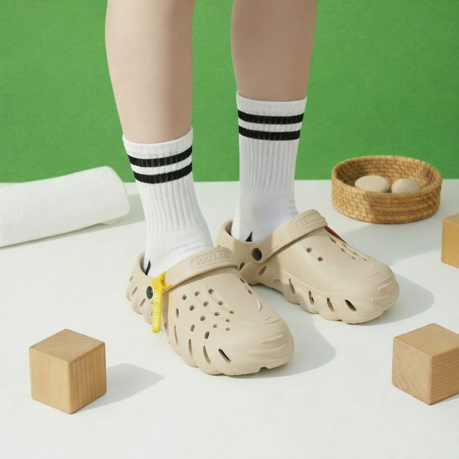 보노픽 무중력 족저근막염 방지 남여공용 미끄럼방지 샌들 슬리퍼