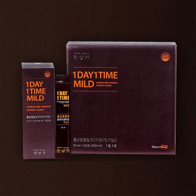 진삼가 홍삼정 봉밀마일드 원데이원타임 10ml X 30포, 300ml, 1개