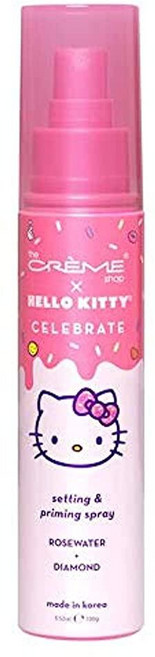 THE CREME SHOP The Crème Shop x 헬로 키티 - 한국 스킨 케어 셀러브레이트 프라이밍 & 세팅 페이셜 스프레이 (로즈 워터 다이아몬드) 수분 공급 메, The Crème Shop x 헬로 키티 - 한국 스, 1개