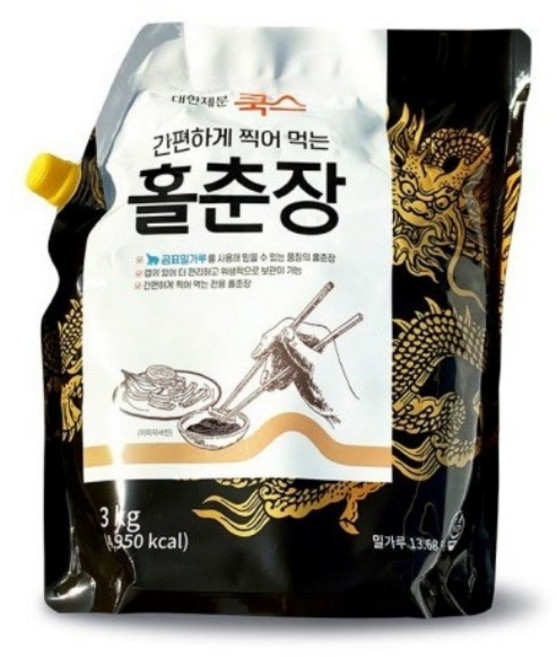 대한제분 쿡스 홀춘장 3kg / 곰표 중식재료, 1개
