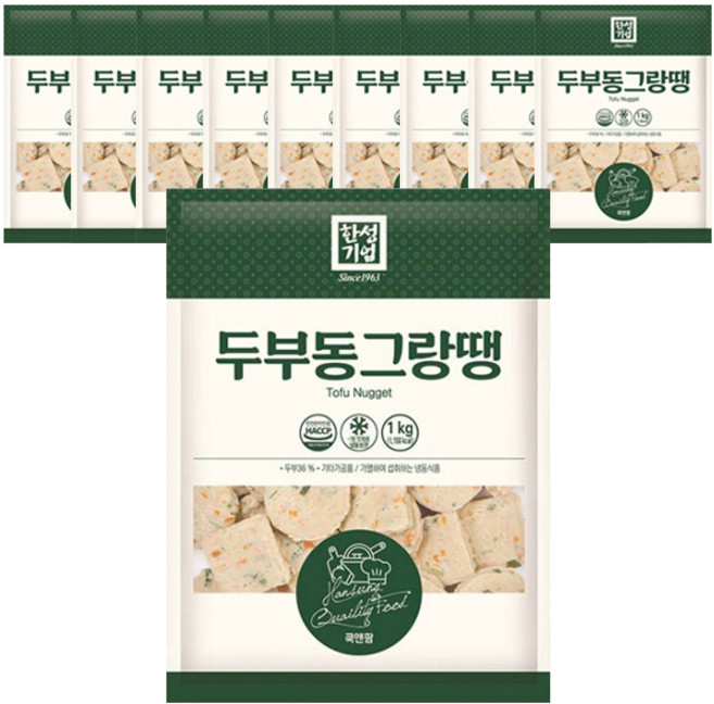 한성 두부 동그랑땡 1kg x 10개 (냉동), 10kg, 1박스
