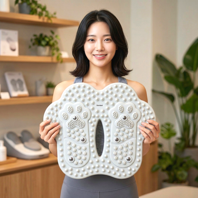 도르나솔 3단계 발지압 스텝퍼 다이어트 가정용 무소음 홈트, 그레이