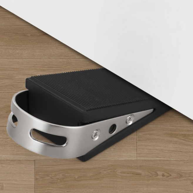 로멀리 방문 도어스토퍼 문닫힘 방지, 딥블랙, 1개