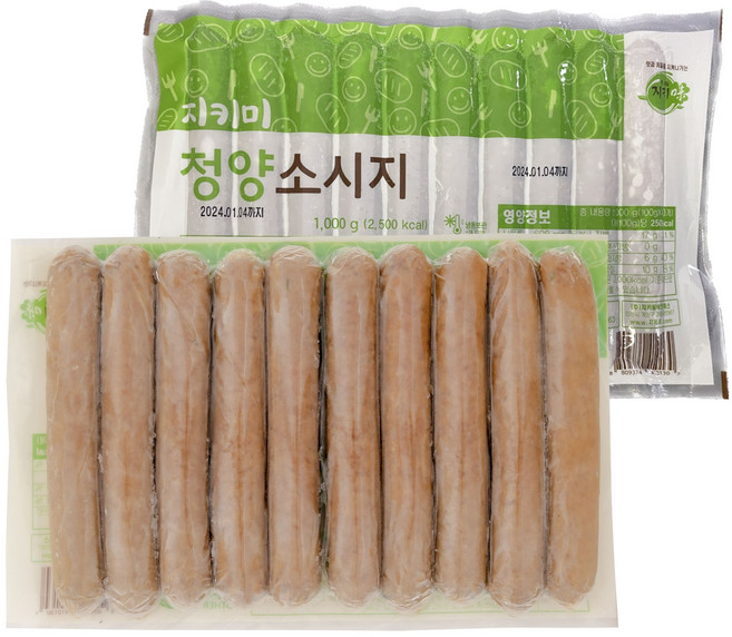 지키미 청양고추맛소시지 1kg, 1개