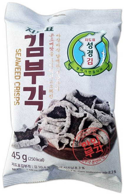 성경김 김부각 45gX20봉 콘소메맛 간식 안주, 20개, 45g
