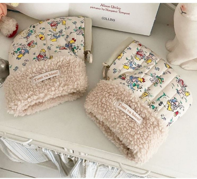 아기 아동 킥보드장갑 자전거 방한장갑핸드머프 손잡이장갑, 1개, 어린왕자브라운