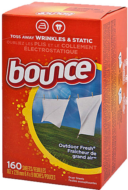 바운스 아웃도어후레시 드라이시트 섬유유연제 본품 160p, 1개, 160매