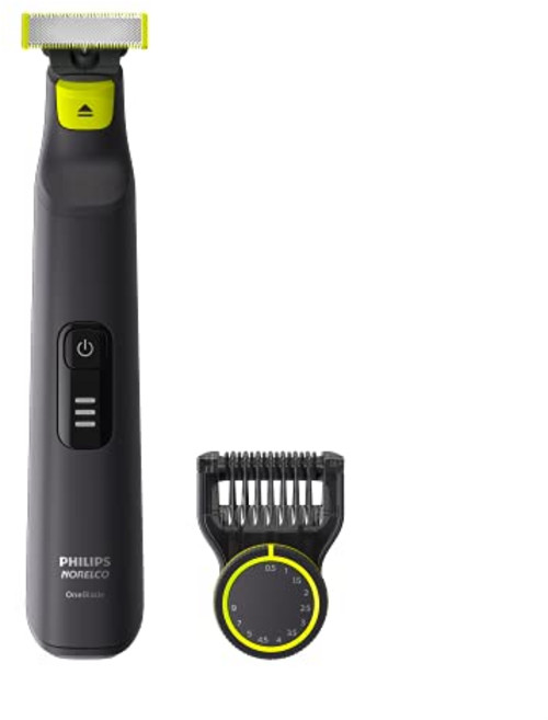필립스 Norelco OneBlade Pro 하이브리드 전기 트리머 및 면도기 블랙 2개 QP6530/70, Old Version