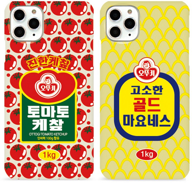 오뚜키 마요네즈 케챂 디자인 핸드폰케이스 갤럭시/아이폰/LG폰 전기종