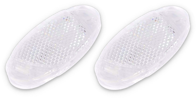 이음모음 자전거 바퀴 반사판, 2개입, 화이트