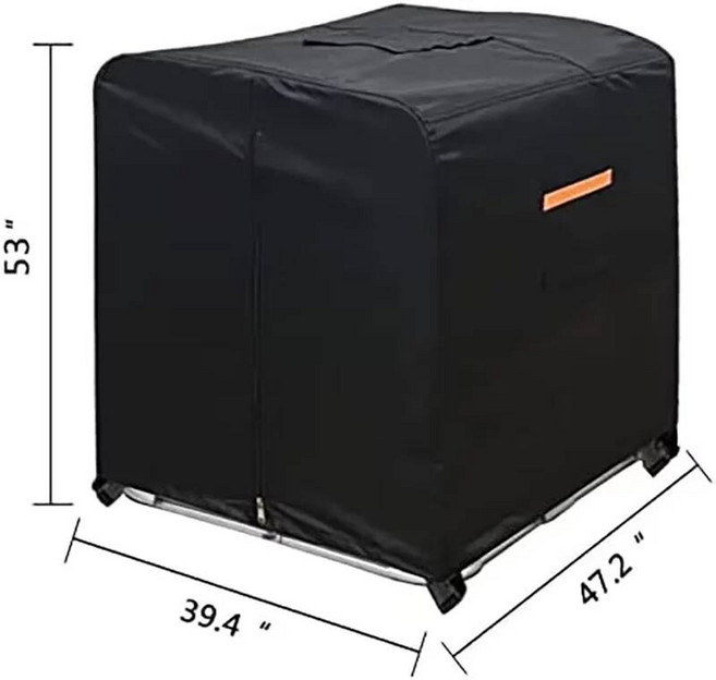야외가구커버 덮개 소파 IBC 물 탱크 커버 330 갤런 토트 1000L 야외 정원 보호, 210D-330-Gallon