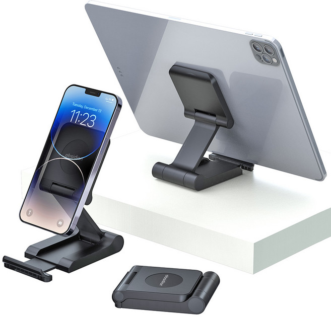 옵시디언 마그네틱 핸드폰 태블릿 스탠드 탁상용 거치대 아이폰 갤럭시 CT-MS01, 1개