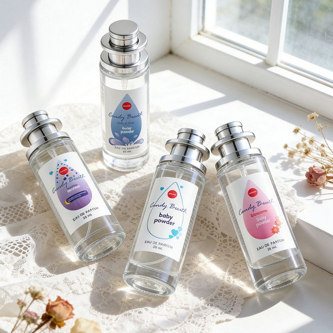 존슨즈 베이비 향수 베이비 파우더 오드 퍼퓸 태국선물 4종 1세트, 1개