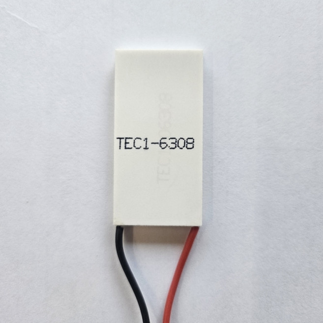 펠티어소자 TEC1-6308 열전소자 냉각모듈 - DC 12V 8A - 20x40mm 세로형 수냉 쿨러 냉각판, 1개