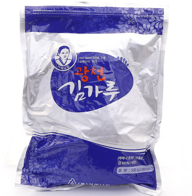 광천어머니김 김가루 500g X 2봉 조미김 김자반 돌자반 전장김 식탁김 도식락김 김밥김 김자반, 2개