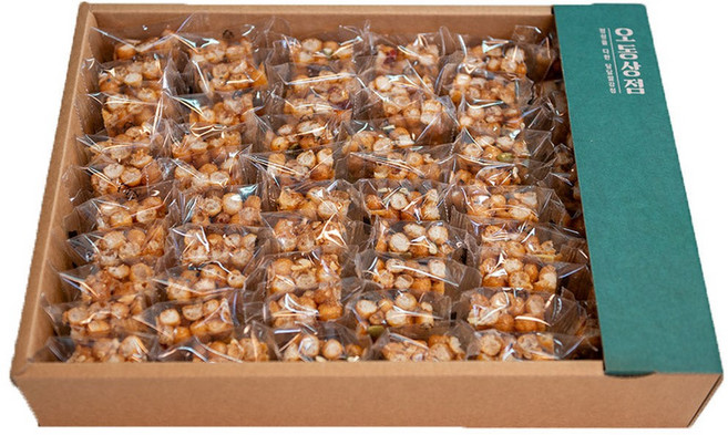 [오동상점] 밀오란다강정 - 아이 어르신 남녀 모두 좋아하는 수제 오란다 간식용 2호(지퍼백) [명절선물 전통간식 밀오란다강정], 1개