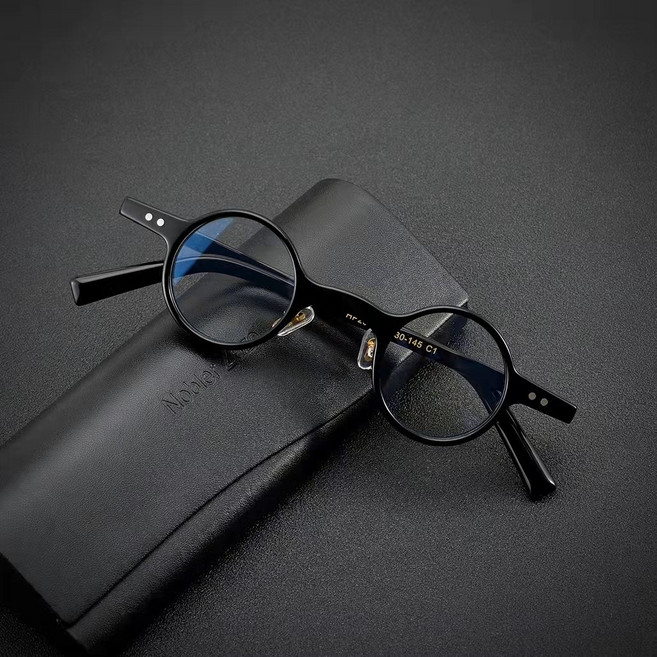 핸드메이드 원형 안경테 고밀도 보드 빈티지 스타일 디자이너 안경