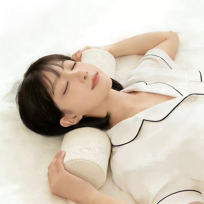 IMIS 독일 바스프 메모리폼 C형 곡선 베개 경추 견인 베개-3가지 사이즈, 1개, A-화이트