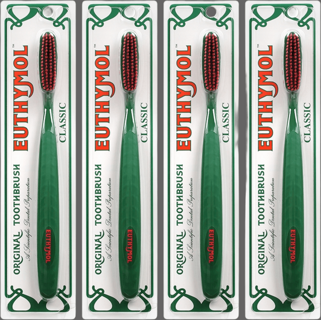 유시몰 오리지널 클래식 칫솔 (1입 x 4개) 구취 및 잇몸 케어 치석 억제